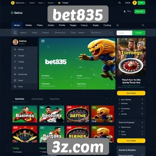 Acessibilidade e usabilidade do site bet835